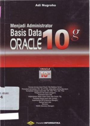Image of Menjadi Administrator Basic Data Oracle 10g