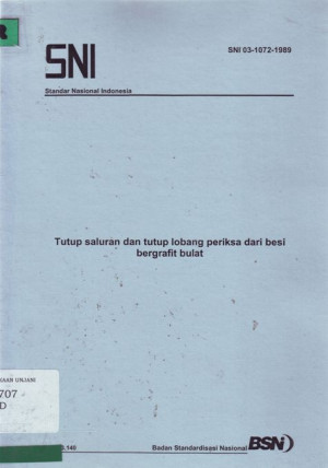 Image of Tutup saluran dan tutup lobang periksa dari besi bergafit bulat
