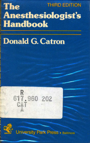 Image of The Anesthesiologist's Handbook