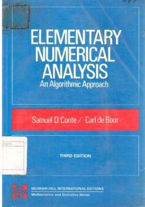 Image of Elementary Numerical Analysis an Algorithmics approach
