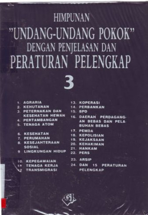 Image of Himpunan  Undang - Undang Pokok 