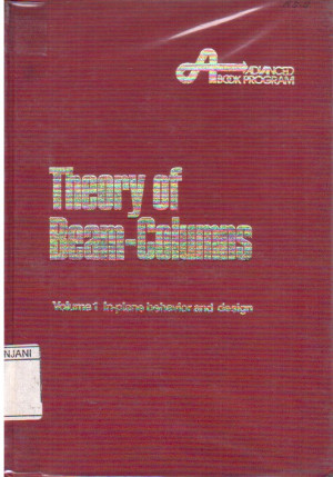 Image of Theory Of Beam - Columns : in-plane behavior and design, Volume I