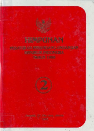 Image of Himpunan Peraturan Perundang - Undangan Republik indonesia Tahun 1998 2